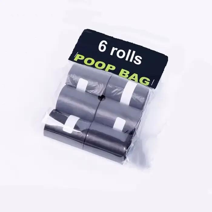 Pelle à merde pliable de voyage pour animaux de compagnie, avec 1 rouleau de sacs décomposables, cui