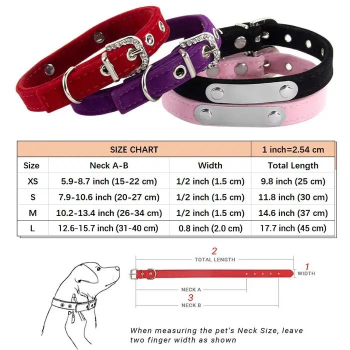 Collier de chat personnalisé en velours doux, collier pour chiot, accessoires pour petits chiens et 
