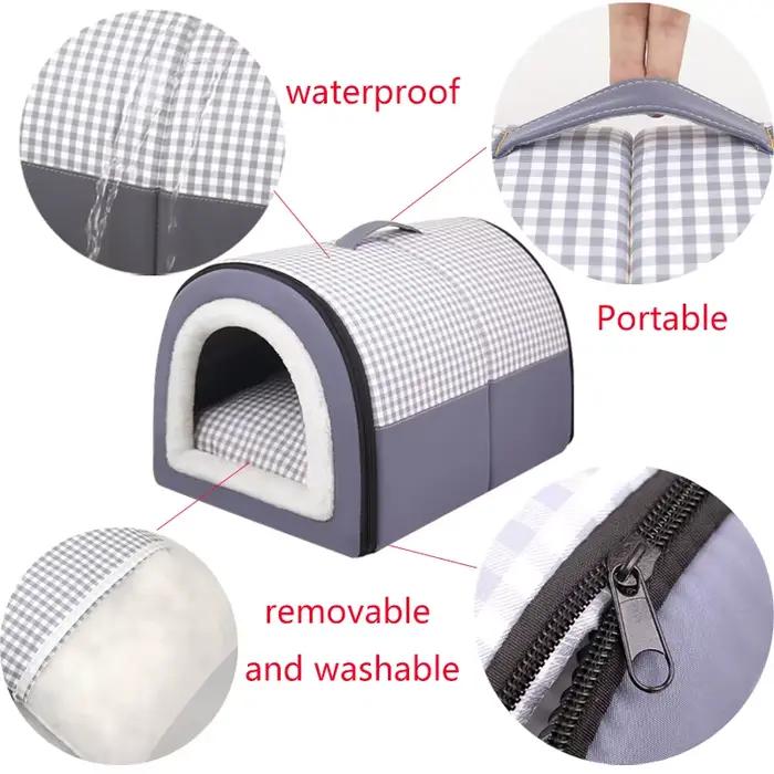 Maison pour chien, lit de couchage doux et confortable pour animaux de compagnie, pour petits et moy