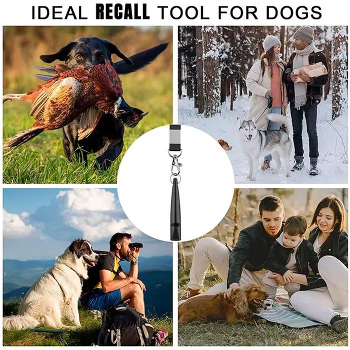 Sifflet pour chien haut de gamme avec lanière, fournitures pour chiens, rappel, arrêt d'aboyer, siff