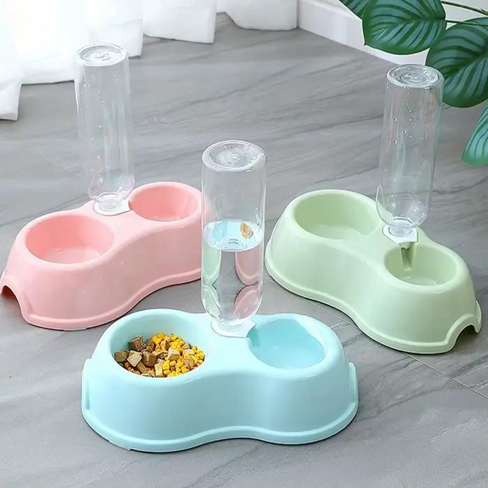 Bol pour chat, distributeur d'eau automatique, bol de nourriture pour chien et chat avec support sur