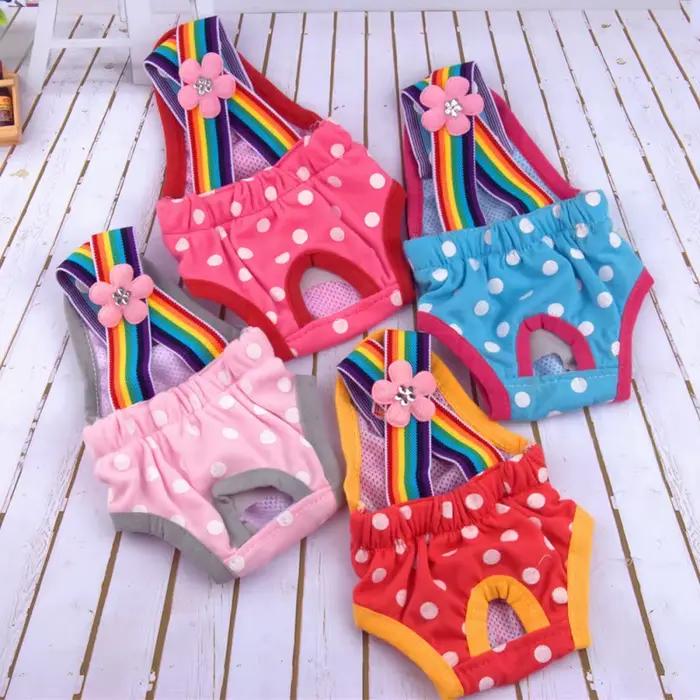 Xxs-Xl chien couche hygiénique physiologique pantalon lavable femme chien sous-vêtements chien Short