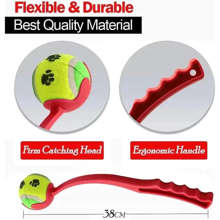 Bâton de lancer pour animaux de compagnie, balle à lancer à la main pour chien, jouets lanceur de Te