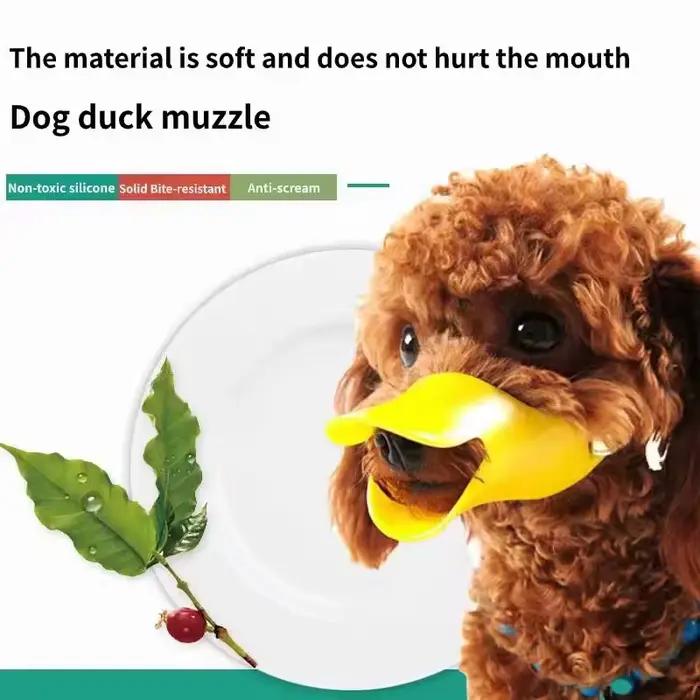 Muselière pour chien en silicone souple et sûre – Anti-morsure, Anti-aboiement, pour chiens de petit
