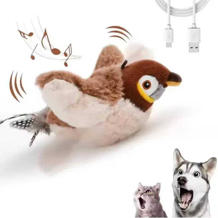 Jouet interactif pour chat, simulation d'oiseau, jouet interactif pour chien, Rechargeable, battemen