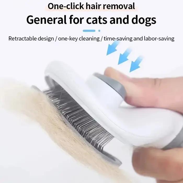 Brosse pour chien et chat, peigne autonettoyant pour enlever les poils d'animaux, outils de toiletta