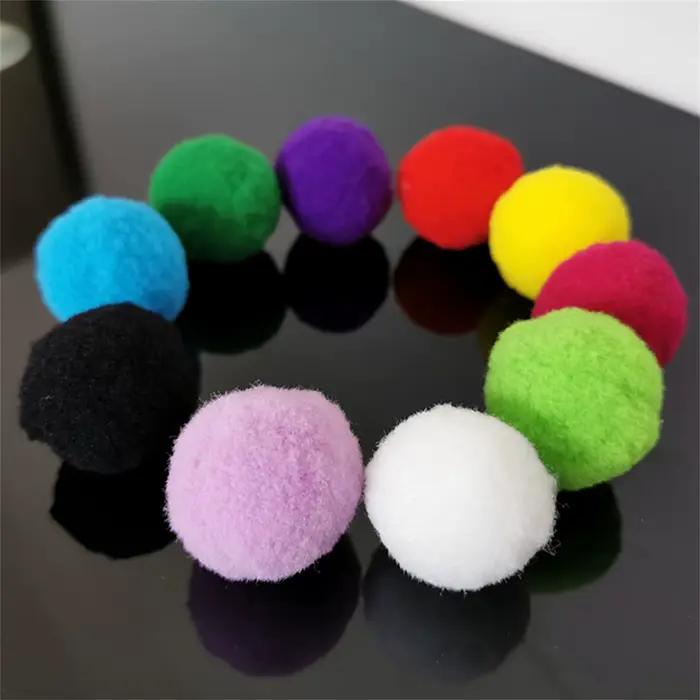 Jouets d'entraînement pour chat, 10/20/30 pièces, chatons créatifs, Mini pompons, jeux, balle en pel