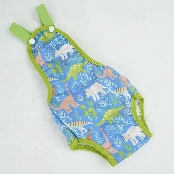 Short imprimé dessin animé pour chien, couche-culotte, pantalon physiologique sanitaire, culotte cou