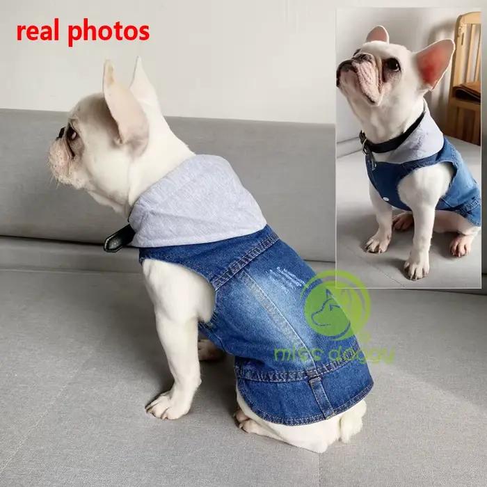 Veste en jean pour chiens, vêtements pour animaux de compagnie, mode pour petits et moyens chiens, c