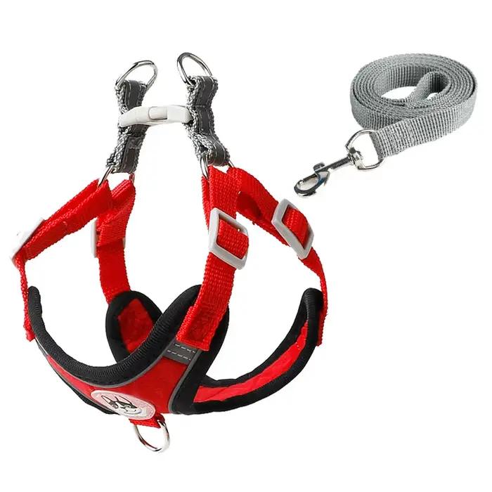 Ensembles de harnais et de laisse pour chien, harnais réglable pour petit chien, laisse respirante p