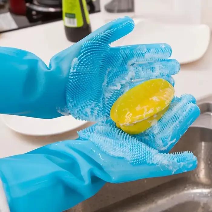 Gants de Toilettage pour Animaux de Compagnie, Shampoing pour Chien et Chat, Éponge Magique en Silic