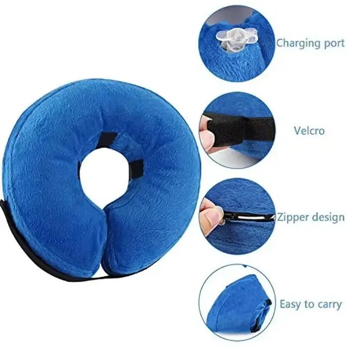 Cônes de protection gonflables pour chien après la propor, collier de récupération pour animaux de c