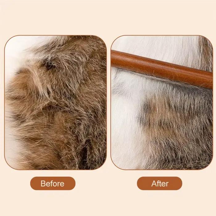 Peigne à puces pour animaux de compagnie, peigne pour chien et chat, outils d'élimination des tiques
