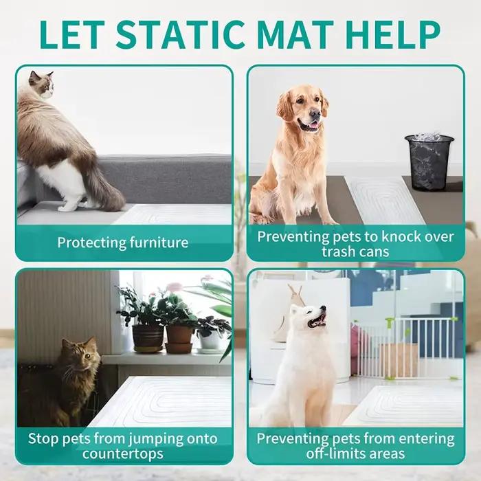 Pet Shock Mat Tapis d'entraînement pour chats, chiens, garder les chats, les chiens hors de Furnitur