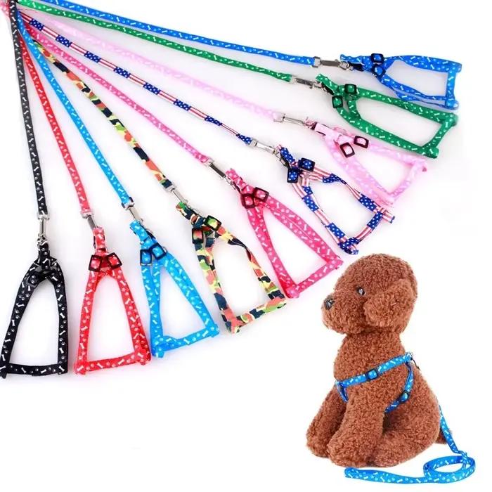 Laisse pour petit chien bon marché, laisse pour chiots, ensemble de laisse et harnais pour animaux d