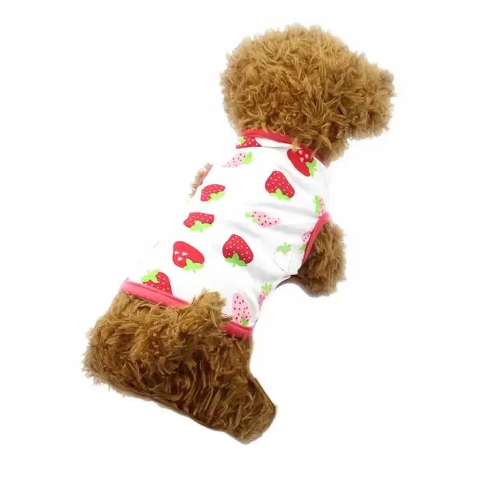 Vêtements d'été pour chiens, gilet fin pour chiens, T-Shirt imprimé, tenues mignonnes pour Chihuahua