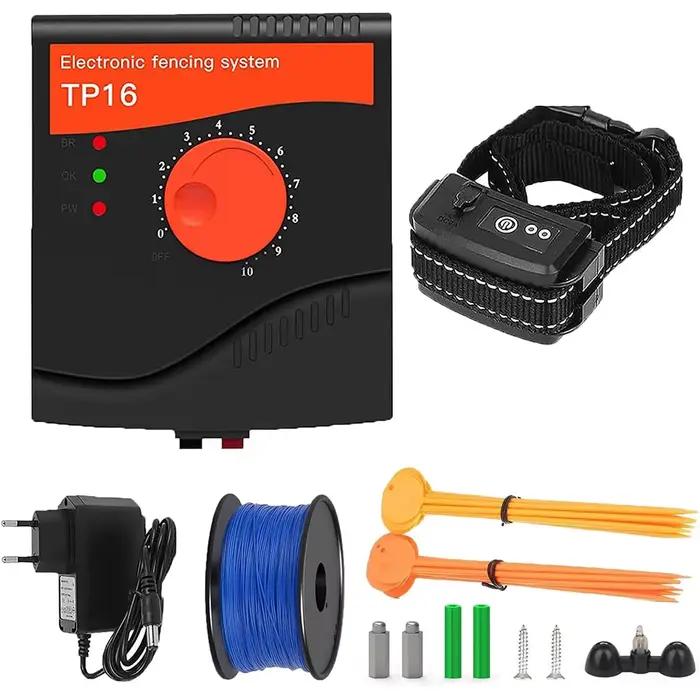 Collier de clôture électrique pour chien, système électronique de confinement pour animaux de compag