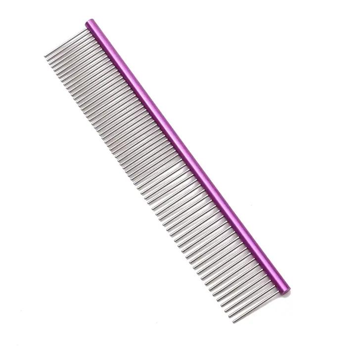 Peigne de toilettage pour chiots, peigne de toilettage en aluminium pour animaux de compagnie, bross