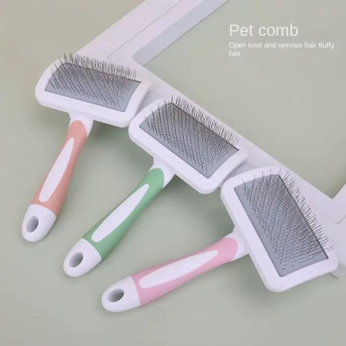 Brosse de toilettage à poils longs pour animaux de compagnie, peigne pour chien et chat, dissolvant 