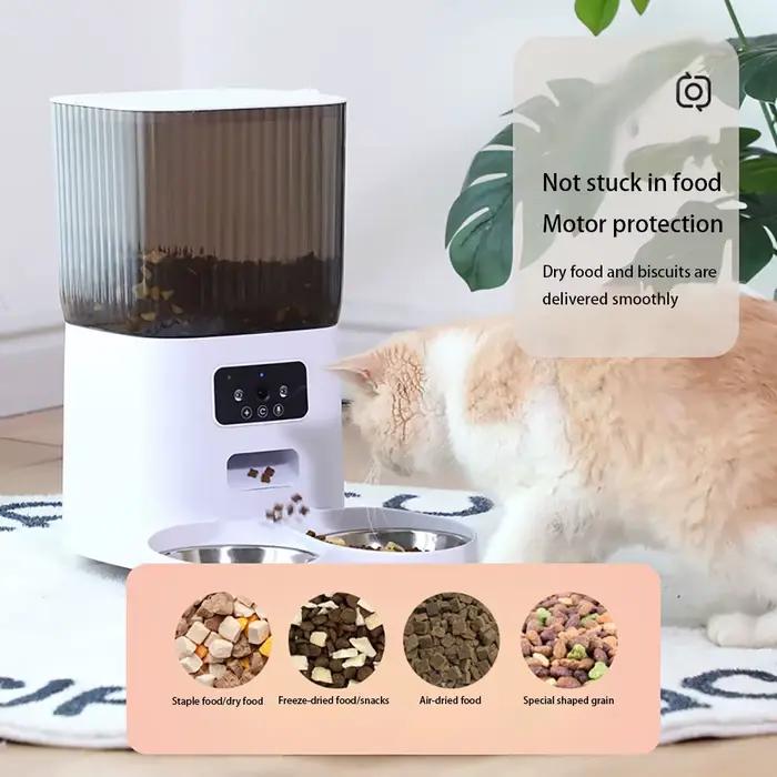 Distributeur automatique de nourriture pour animaux de compagnie 5L avec caméra, distributeur intell