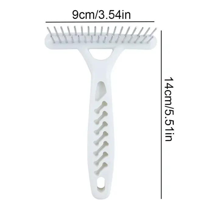 Brosse de toilettage professionnelle pour animaux de compagnie, râteau à fourrure à poils longs, out