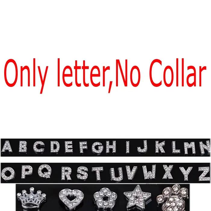Animaux de compagnie nom étiquette collier de chien Bling strass bricolage nom chiot chat colliers e