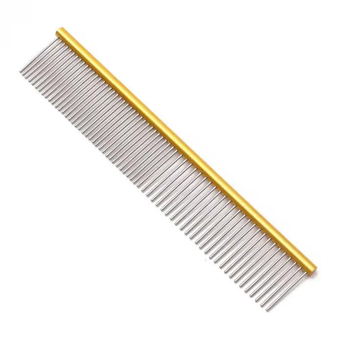 Peigne de toilettage pour chiots, peigne de toilettage en aluminium pour animaux de compagnie, bross