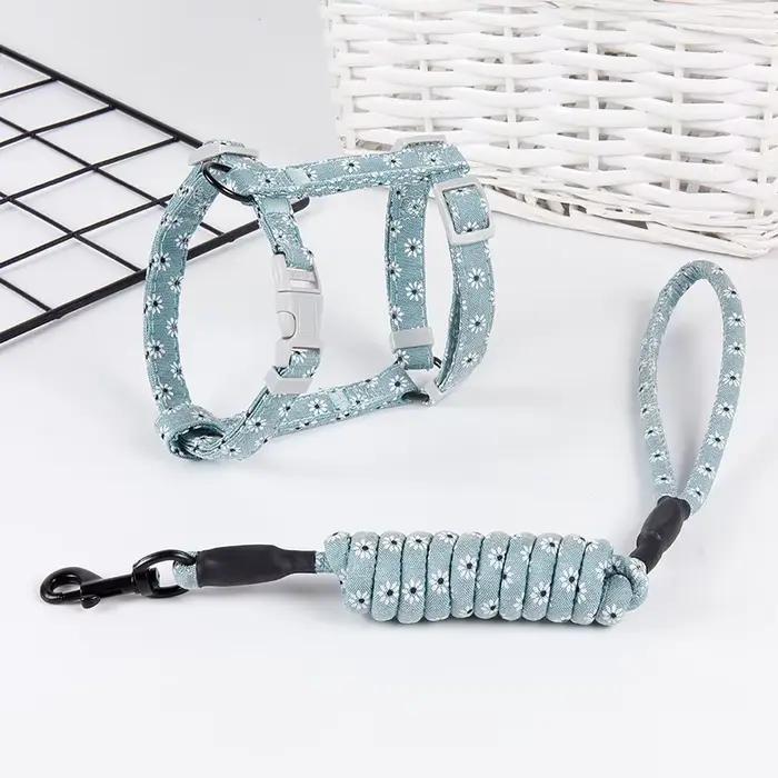 Collier de traction réglable pour animaux de compagnie, licou pour chaton et chat, ceinture SFP, lai