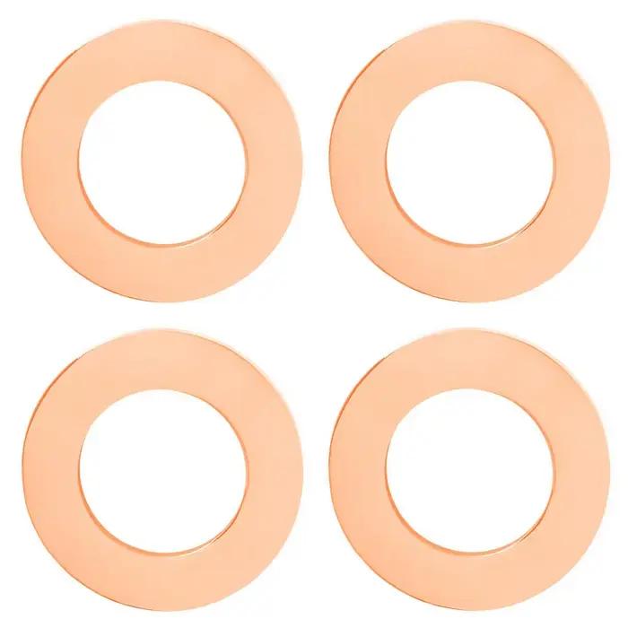 Étiquette vierge ronde polie miroir en acier inoxydable pour chien, bracelet, collier, bijoux, acces