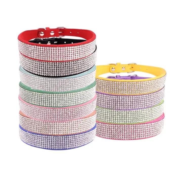 Collier pour chien cristal paillettes strass colliers pour animaux de compagnie en alliage de Zinc c