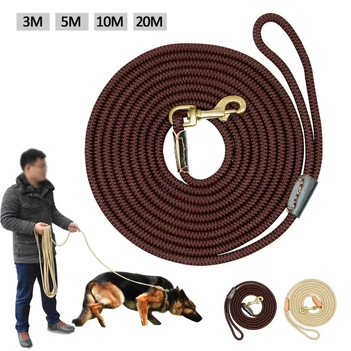 Laisse de suivi Durable pour chien, longue corde en Nylon, entraînement pour animaux de compagnie, l