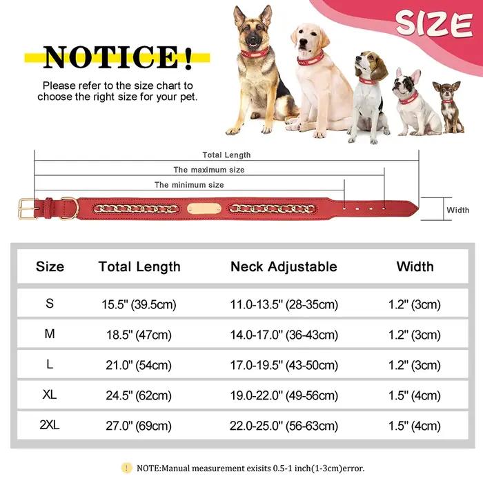 Collier de chien personnalisé en cuir Durable, colliers d'identification avec étiquette de nom Anti-