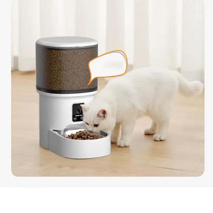 4L USB bouton intelligent WIFI APP vidéo mangeoire pour animaux de compagnie automatique distributeu