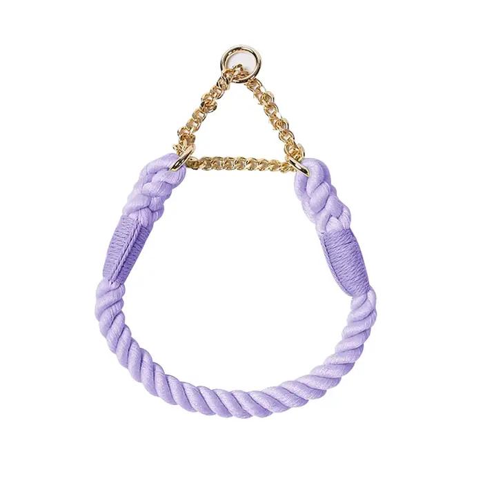 Collier de chien en coton tressé réglable, colliers de chien confortables, ULmulti-documents, métal 