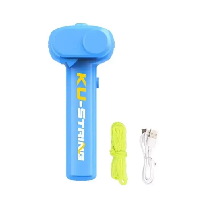 Jouet léger chaîne lueur dans la nuit, lanceur de corde lumineux Portable, jouets anti-Stress pour e