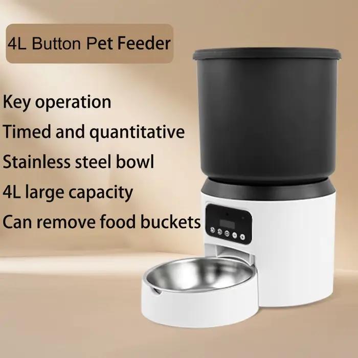 4L mangeoire automatique pour chat animal de compagnie intelligent chat nourriture Kibble distribute