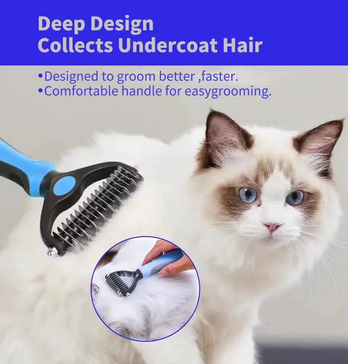 Brosse professionnelle pour démêlage des animaux de compagnie, épilateur de poils de chien, coupe-no