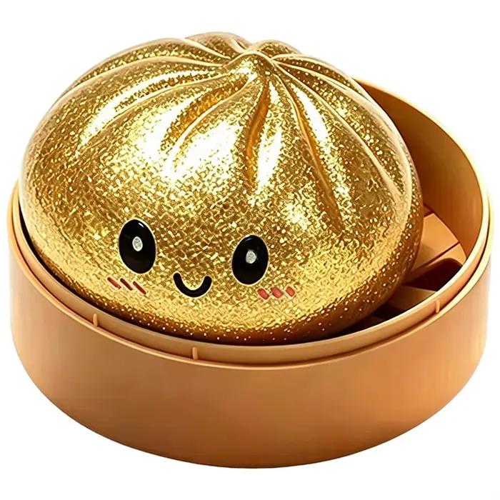 Jouet anti-stress en forme de panier de buns simulés, jouet moelleux à rebond lent super doux, ornem