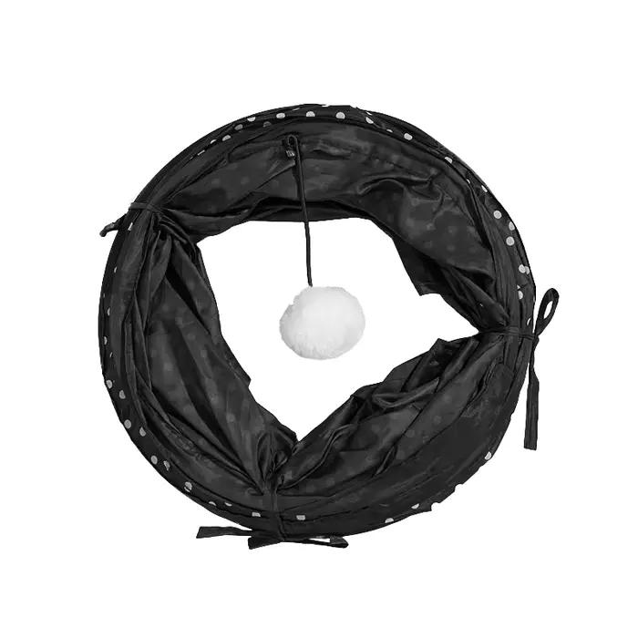 CAWAYI KENNEL Tunnel pour chat en forme de S trou pliable intérieur extérieur Tube Kitty Tunnel chat