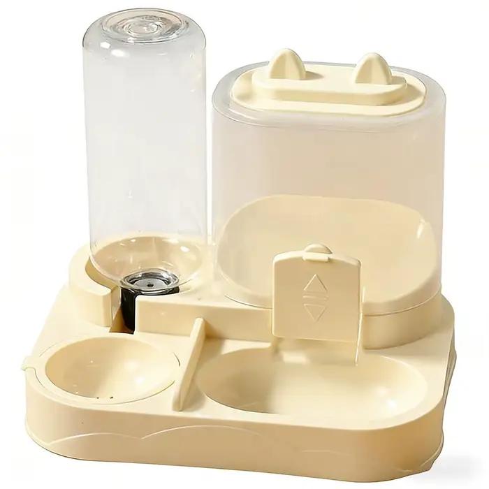Mangeoire et abreuvoir automatique pour chat, distributeur d'eau tout-en-un pour aliments pour anima