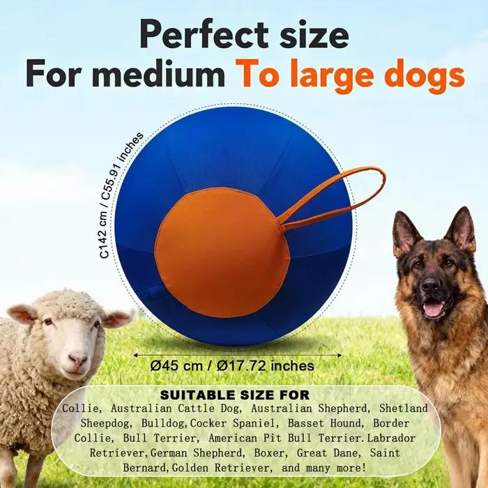 Balle interactive pour grands chiens, jouet mobile pour animaux de compagnie, balle de dressage pour