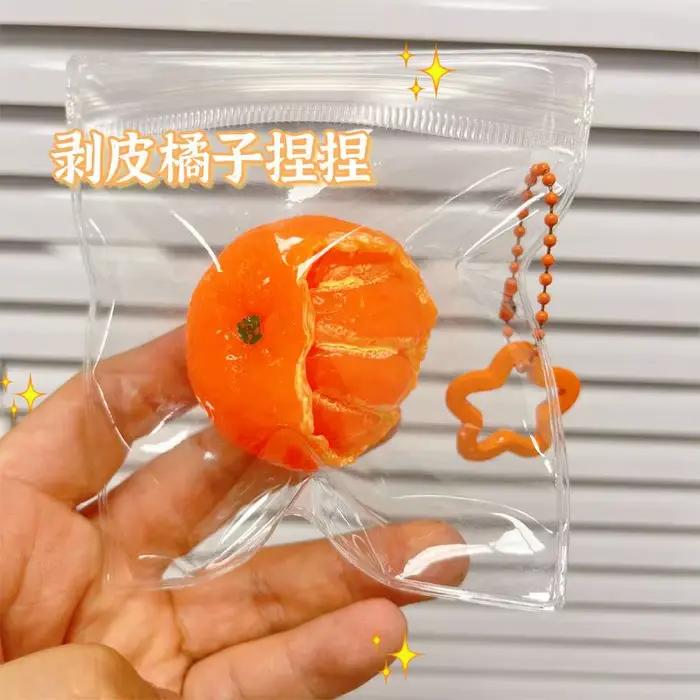 Balle anti-stress Orange Pinch, version argile super douce, simulation de fruit d'orange, parfumée, 