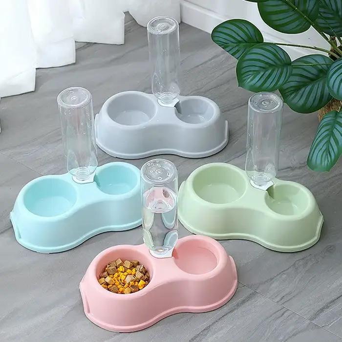 Bol pour chat, distributeur d'eau automatique, bol de nourriture pour chien et chat avec support sur