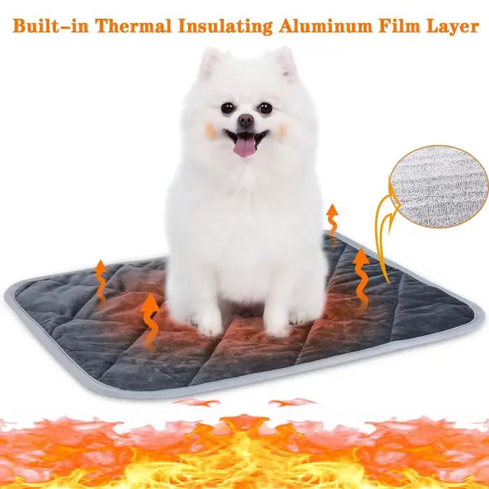 Coussin auto-chauffant pour animaux de compagnie, coussin de caisse thermique extra chaud pour chien