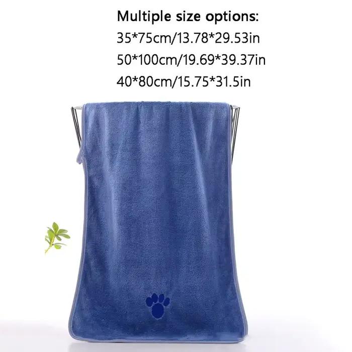 Serviettes pour chiens très absorbantes, en microfibre respirante, pour toilettage des animaux de co