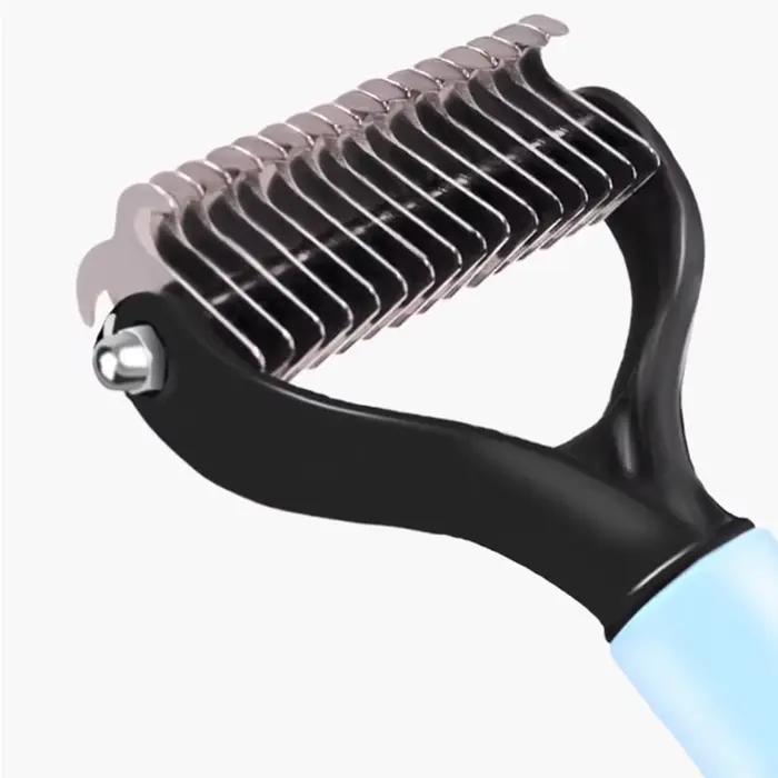 Brosse pour chien, peigne d'épilation double face et outil d'épilation utilisé pour enlever les tapi