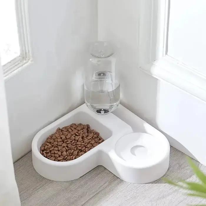 Bol double pour chien et chat - Ensemble de bols pour animaux de compagnie et pour la nourriture, bo