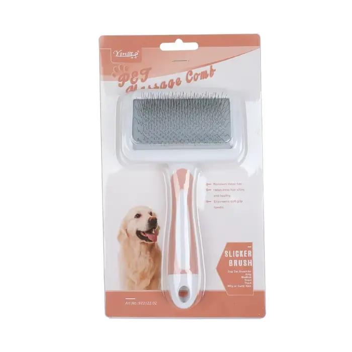 Brosse démêlante pour poils d'animaux, peigne pour chiens et chats, toilettage pour poils longs, bro