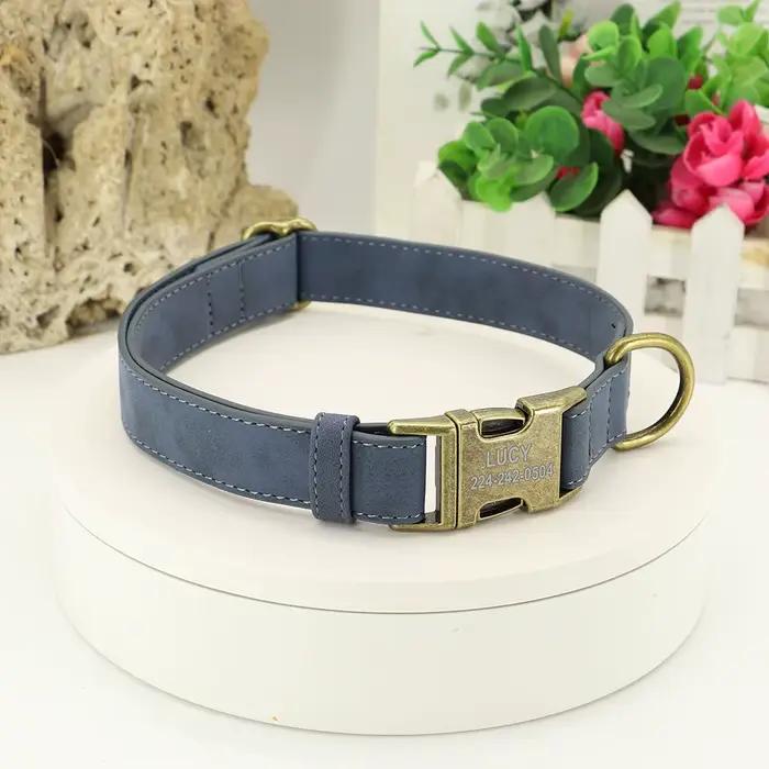 Collier de chien Anti-perte personnalisé, étiquette d'identification de chien personnalisée, collier