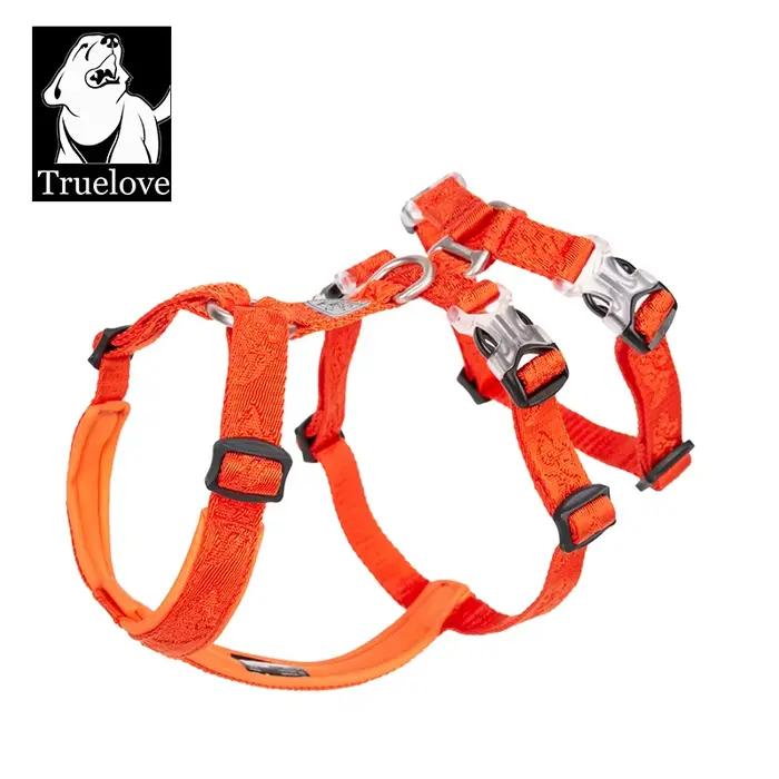 TRUELOVE-Nylon SFP Double-H personnalisé pour chien, coulé respirant et réglable, sans traction, YH1